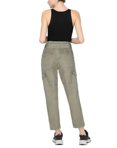 Shop Frame Woman Pants Military Green Size 31 Cotton, Recycled Cotton, Elastane