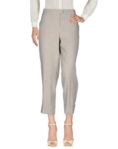 Shop Fabiana Filippi Woman Pants Dove Grey Size 8 Linen, Cotton, Elastane