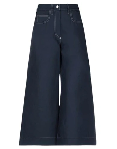 Shop Kenzo Pants In Dark Blue