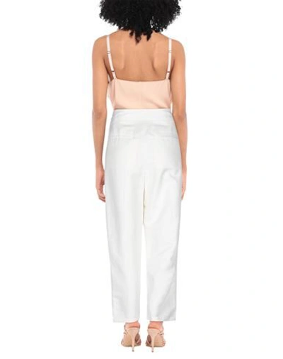 Shop Stella Mccartney Woman Pants White Size 6-8 Polyamide, Cotton, Linen