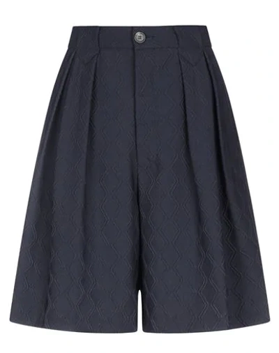 Shop Marco De Vincenzo Shorts & Bermuda Shorts In Dark Blue