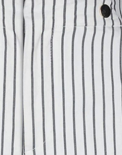 Shop Dondup Woman Cropped Pants White Size 8 Cotton, Elastane