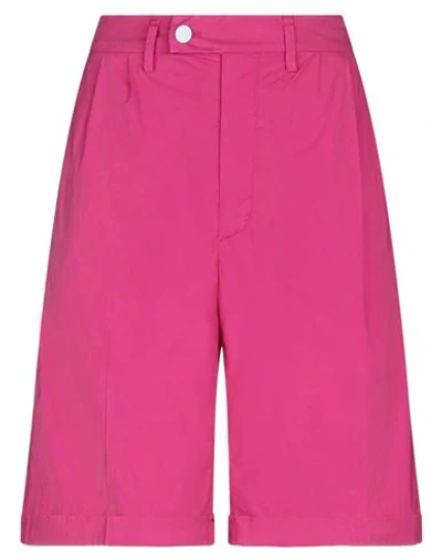 Shop Dondup Woman Shorts & Bermuda Shorts Fuchsia Size 6 Cotton, Elastane In Pink