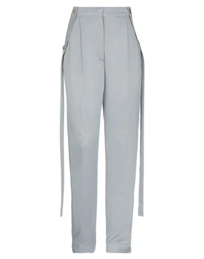 Shop Burberry Woman Pants Grey Size 6 Viscose, Silk