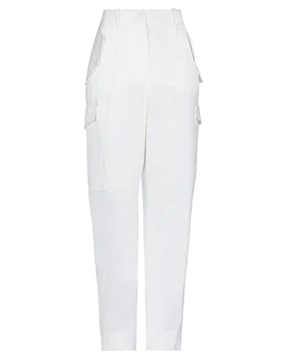 Shop Alberta Ferretti Woman Pants White Size 8 Acetate, Viscose