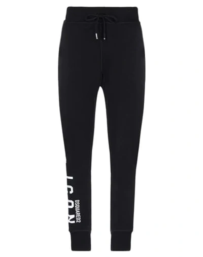 Dsquared2 Trousers With Logo In Black