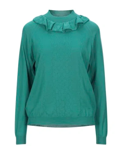 Shop Miu Miu Sweaters In Green