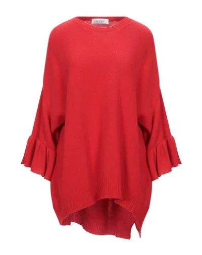 Shop Valentino Garavani Woman Sweater Red Size M Virgin Wool, Cashmere