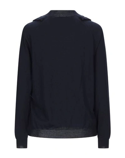 Shop Miu Miu Sweaters In Dark Blue