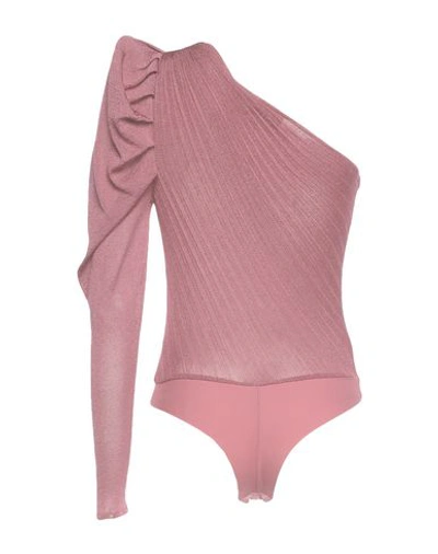 Shop Elisabetta Franchi Sweaters In Salmon Pink