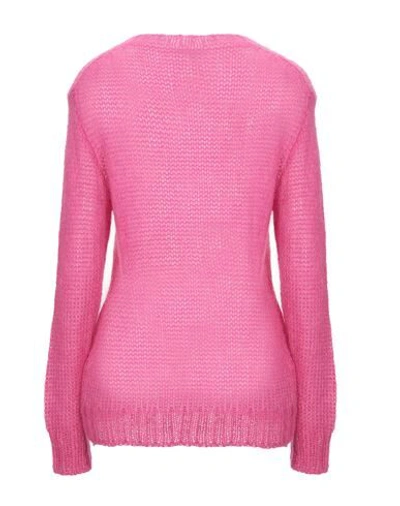 Shop Prada Sweater In Fuchsia