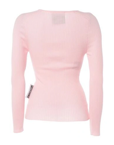 Shop Moschino Woman Sweater Light Pink Size 12 Virgin Wool