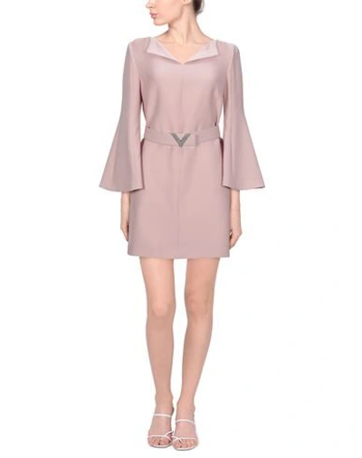 Valentino Short Dresses In Pink