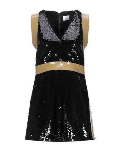 Shop Burberry Woman Mini Dress Black Size 8 Polyamide, Elastane