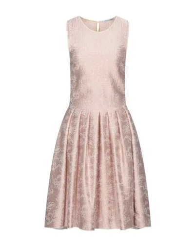 Shop Dior Midi Dresses In Blush