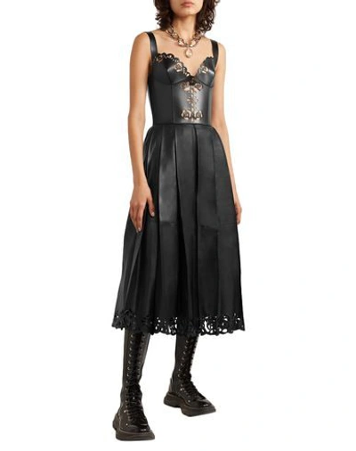 Shop Alexander Mcqueen Midi Dresses In Black