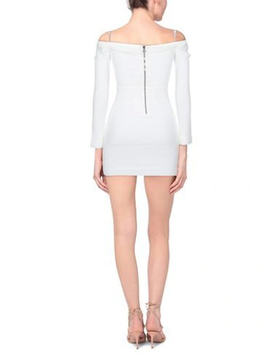 Balmain Short Dresses In White