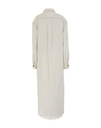 Shop Erika Cavallini Woman Maxi Dress Ivory Size 6 Cotton In White