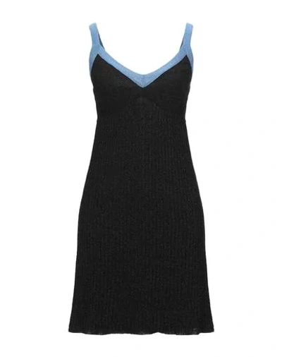 Shop M Missoni Woman Mini Dress Black Size 4 Viscose, Polyester