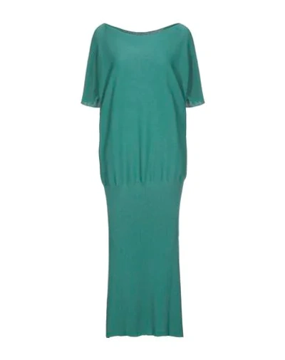 Shop Issey Miyake 3/4 Length Dresses In Green