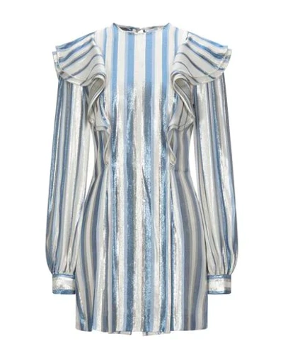 Shop Alberta Ferretti Woman Mini Dress Ivory Size 6 Silk, Polyester In White