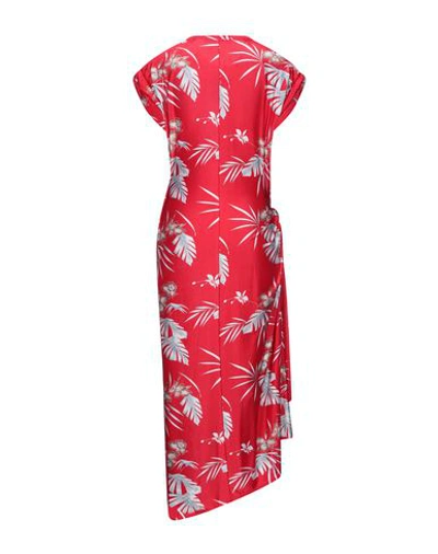 Rabanne Midi Dresses In Red