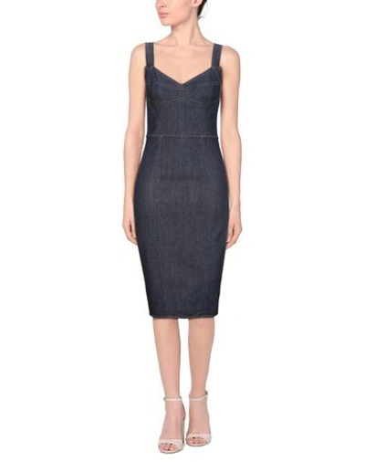 Dolce & Gabbana Midi Dresses In Blue
