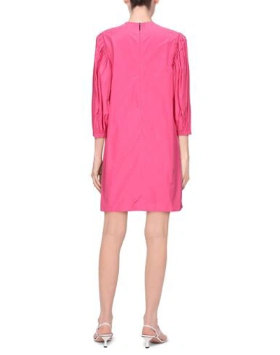 Shop Msgm Woman Mini Dress Pink Size 6 Polyester
