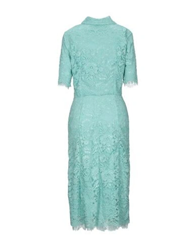 Elisabetta Franchi Woman Midi Dress Light Green Size 10 Polyamide, Viscose In Green