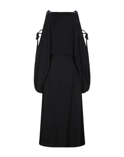 Shop Prada Woman Midi Dress Black Size 6 Acetate, Viscose