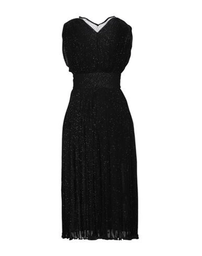 Shop Marco De Vincenzo 3/4 Length Dresses In Black