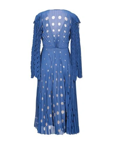 Shop Marco De Vincenzo Midi Dresses In Blue