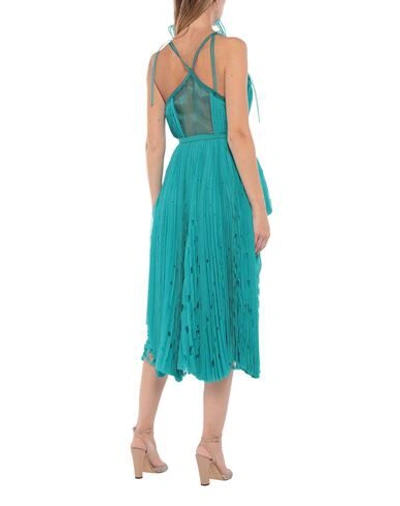 Shop Marco De Vincenzo Midi Dresses In Turquoise