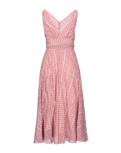 Shop Marco De Vincenzo Midi Dresses In Pink