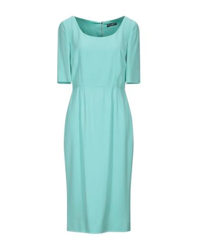 Shop Dolce & Gabbana Woman Midi Dress Light Green Size 14 Viscose, Acetate, Elastane