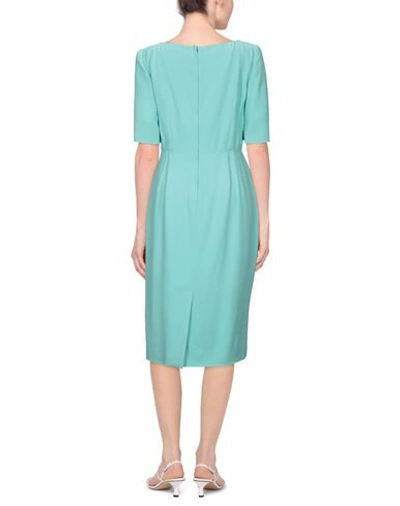 Shop Dolce & Gabbana Woman Midi Dress Light Green Size 14 Viscose, Acetate, Elastane