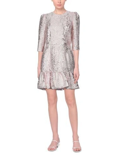 Shop Dolce & Gabbana Woman Mini Dress Pink Size 6 Polyester, Polyamide, Silk