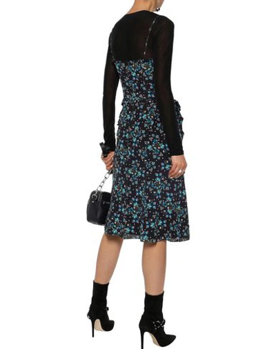 Shop Altuzarra Woman Midi Dress Black Size 10 Silk