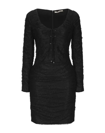 Shop Roberto Cavalli Woman Mini Dress Black Size 8 Polyamide, Viscose