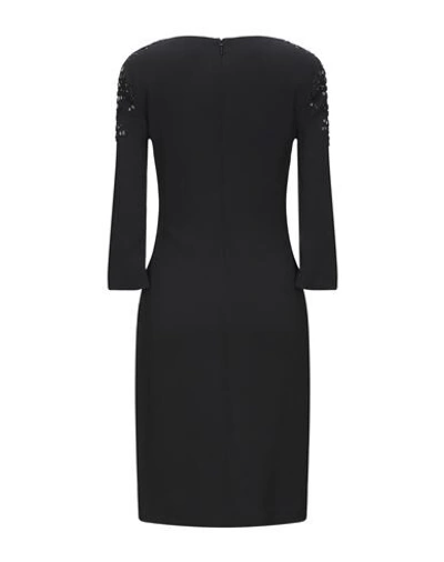 ROBERTO CAVALLI ROBERTO CAVALLI WOMAN MINI DRESS BLACK SIZE 10 VISCOSE, ACETATE, ELASTANE, GLASS 15081456TO 6