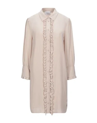 Shop Dondup Woman Mini Dress Blush Size 6 Acetate, Silk In Pink