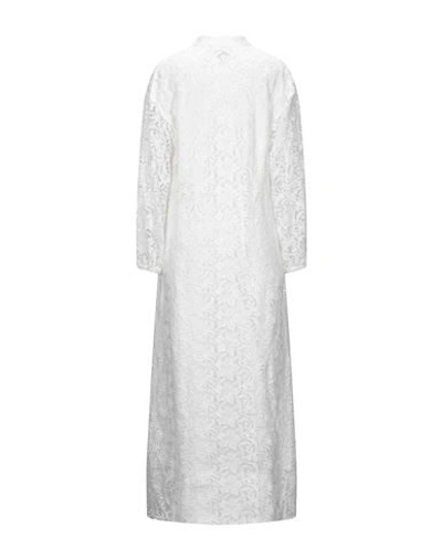 Shop L'autre Chose L' Autre Chose Woman Maxi Dress White Size 4 Polyester, Cotton