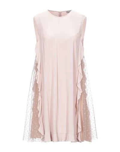 Shop Red Valentino Woman Mini Dress Pink Size 6 Acetate, Silk, Polyester