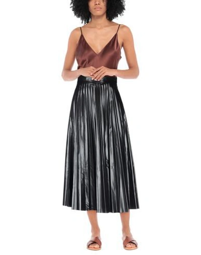 Shop Mm6 Maison Margiela 3/4 Length Skirts In Black