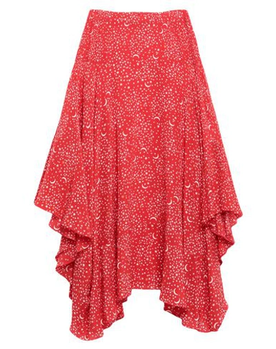 Shop Stella Mccartney 3/4 Length Skirts In Red