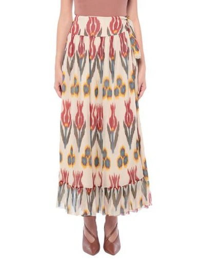 Red Valentino Midi Skirts In Beige