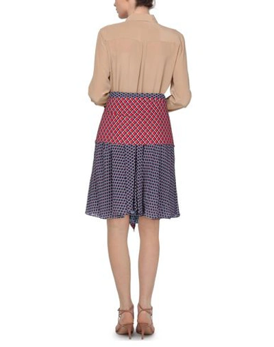 Shop Kenzo Woman Midi Skirt Midnight Blue Size 6 Viscose