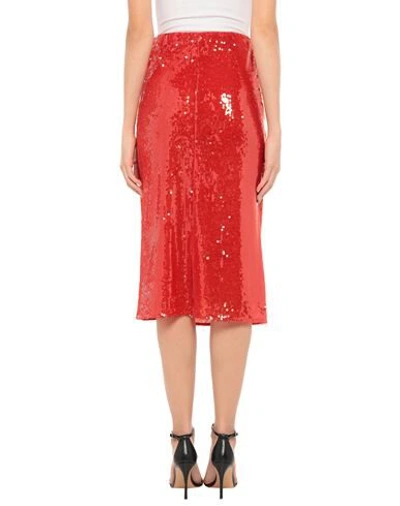 Shop Patrizia Pepe Woman Midi Skirt Red Size 2 Polyester, Elastane, Polyamide