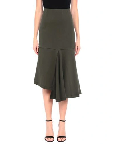 Marni Midi Skirts In Green