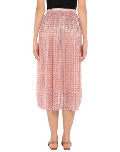 Shop Marco De Vincenzo Midi Skirts In Pink